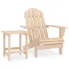 Image de vidaXL Chaise de jardin Adirondack avec table Bois de sapin massif
