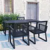 Image de vidaXL Ensemble à manger d'extérieur 5 pcs Rotin PVC Noir