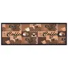 Image de vidaXL Tapis de sol de cuisine lavable Marron café 45x150 cm