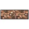 Image de vidaXL Tapis de cuisine lavable Marron café 60x180 cm