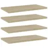 Image de vidaXL Panneau de bibliothèque 4 pcs chêne sonoma bois d’ingénierie