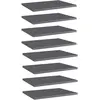 Image de vidaXL Panneaux de bibliothèque 8 pcs gris brillant bois d’ingénierie