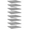 Image de vidaXL Panneaux de bibliothèque 8 pcs gris béton bois d’ingénierie