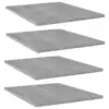 Image de vidaXL Panneaux de bibliothèque 4 pcs gris béton bois d’ingénierie
