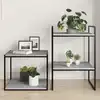 Image de vidaXL Panneaux de bibliothèque 8 pcs gris béton bois d’ingénierie