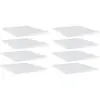 Image de vidaXL Panneaux de bibliothèque 8 pcs blanc brillant bois d’ingénierie