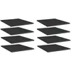 Image de vidaXL Panneaux de bibliothèque 8 pcs noir brillant bois d’ingénierie