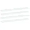 Image de vidaXL Panneaux de bibliothèque 4 pcs blanc bois d’ingénierie