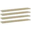 Image de vidaXL Panneau de bibliothèque 4pcs Chêne sonoma 60x10x1,5cm Aggloméré