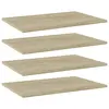 Image de vidaXL Panneau de bibliothèque 4 pcs chêne sonoma bois d’ingénierie