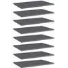 Image de vidaXL Panneaux de bibliothèque 8 pcs gris brillant bois d’ingénierie