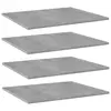 Image de vidaXL Panneaux de bibliothèque 4 pcs gris béton bois d’ingénierie