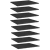 Image de vidaXL Panneaux de bibliothèque 8 pcs noir brillant bois d’ingénierie