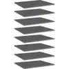 Image de vidaXL Panneaux de bibliothèque 8 pcs gris brillant bois d'ingénierie