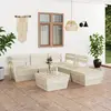 Image de vidaXL Salon de jardin palette 6 pcs Bois d'épicéa imprégné