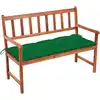 Image de vidaXL Banc de jardin avec coussin 120 cm Bois d'acacia massif