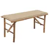 Image de vidaXL Banc de jardin pliable avec coussin 118 cm Bambou