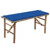Image de vidaXL Banc de jardin pliable avec coussin 118 cm Bambou