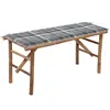 Image de vidaXL Banc de jardin pliable avec coussin 118 cm Bambou