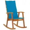 Image de vidaXL Chaise à bascule avec coussins Bois d'acacia massif