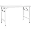 Image de vidaXL Table de travail pliable de cuisine 120x60x80 cm Inox