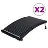 Image de vidaXL Panneaux de chauffage solaire de piscine courbés 2 pcs 110x65cm