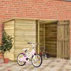 Image de vidaXL Abri à vélo de jardin 232x110x170 cm Bois de pin imprégné