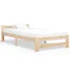 Image de vidaXL Cadre de lit sans matelas bois massif de pin 100x200 cm