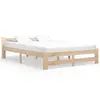 Image de vidaXL Cadre de lit sans matelas bois massif de pin 140x200 cm