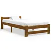 Image de vidaXL Cadre de lit sans matelas Marron miel Bois pin massif 90x200 cm