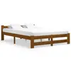 Image de vidaXL Cadre de lit sans matelas marron miel pin massif 160x200 cm
