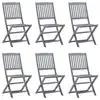 Image de vidaXL Chaises pliables d'extérieur lot de 6 Bois d'acacia solide
