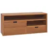 Image de vidaXL Meuble TV 90x30x40 cm Bois de teck massif