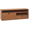 Image de vidaXL Meuble TV 110x30x40 cm Bois de teck massif