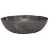 Image de vidaXL Lavabo Gris Ø40x12 cm Marbre