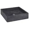 Image de vidaXL Lavabo Noir 40x40x10 cm Marbre