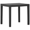 Image de vidaXL Table de jardin Gris 79x65x72 cm Plastique