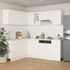 Image de vidaXL Ensemble de 11 meubles de cuisine "Lyon" en bois d'ingénierie blanc