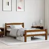 Image de vidaXL Cadre de lit sans matelas Marron miel Bois pin massif 90x200 cm