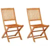 Image de vidaXL Chaises de jardin pliables lot de 2 Bois d'eucalyptus massif