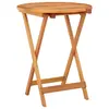 Image de vidaXL Table de jardin pliable Ø60x75 cm Bois d'eucalyptus solide