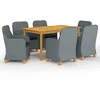 Image de vidaXL Ensemble de salle à manger de jardin 7 pcs Gris clair