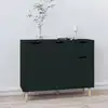 Image de vidaXL Buffet noir 90x30x72 cm bois d'ingénierie