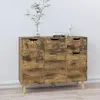 Image de vidaXL Buffet chêne fumé 90x30x72 cm bois d'ingénierie