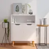 Image de vidaXL Buffet blanc 60x30x72 cm bois d'ingénierie