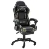 Image de vidaXL Fauteuil de jeux vidéo repose-pied Noir/camouflage Similicuir