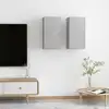Image de vidaXL | Cabinet TV mural | 2 pcs Gris béton 30.5 x 30 x 60 cm