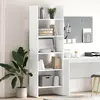 Image de vidaXL Bibliothèque Blanc 60x35x180 cm Bois d’ingénierie