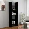 Image de vidaXL Bibliothèque Noir 60x35x180 cm Bois d'ingénierie
