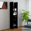 Image de vidaXL Bibliothèque Noir 40x35x180 cm Bois d’ingénierie
